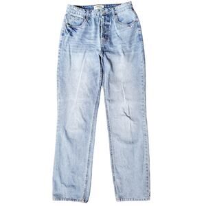 ✨ RSQ High Rise Straight Leg Jeans 27 Light Wash 90s Minimalist